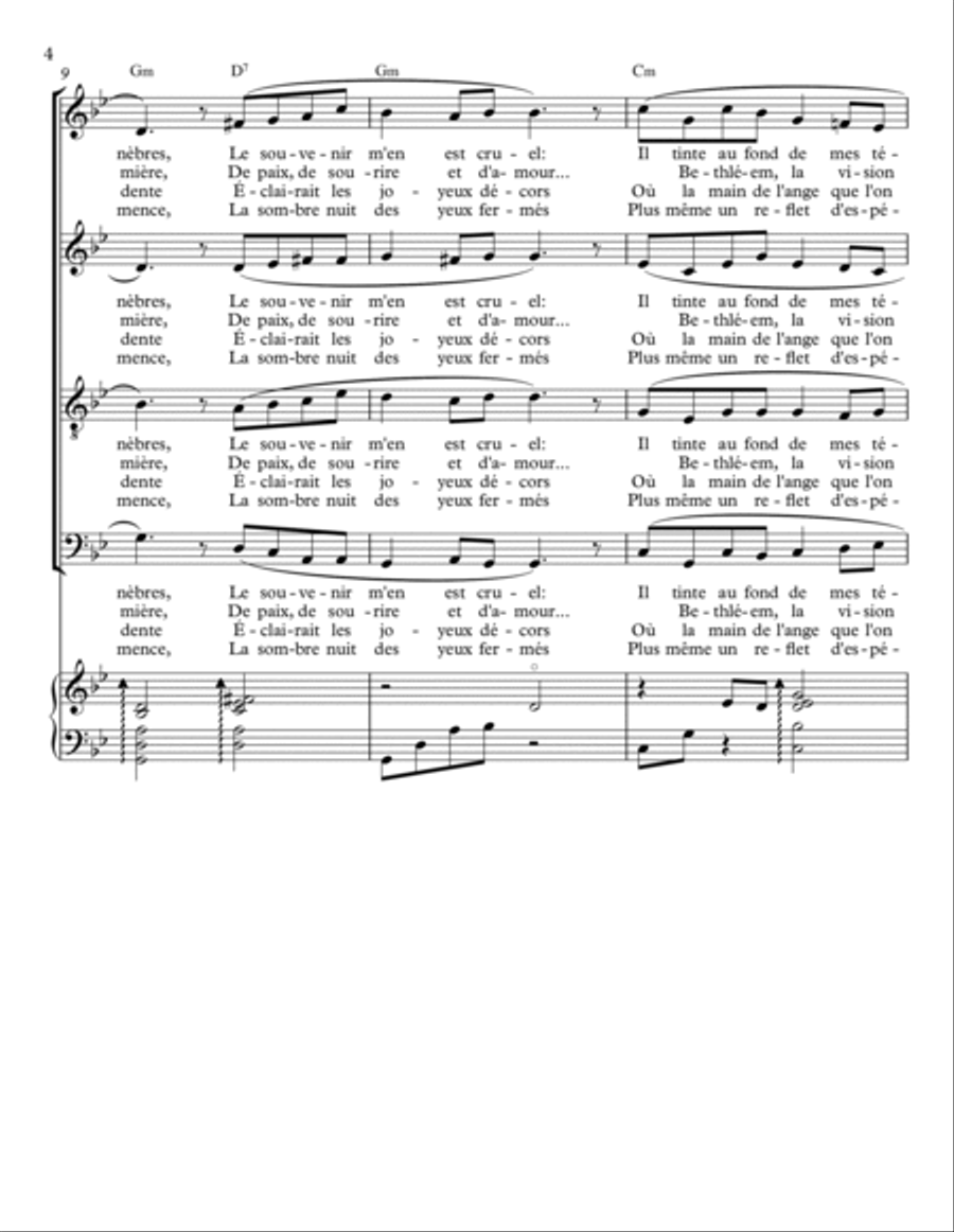 NOËL VÉCU 4-Part scores gallery preview page 4