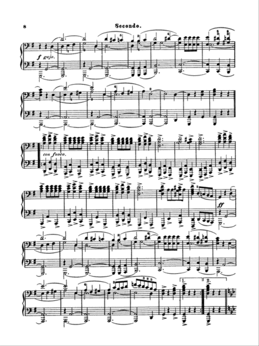 Moszkowski: Spanish Dances, Op. 12 Piano Duet scores gallery preview page 3