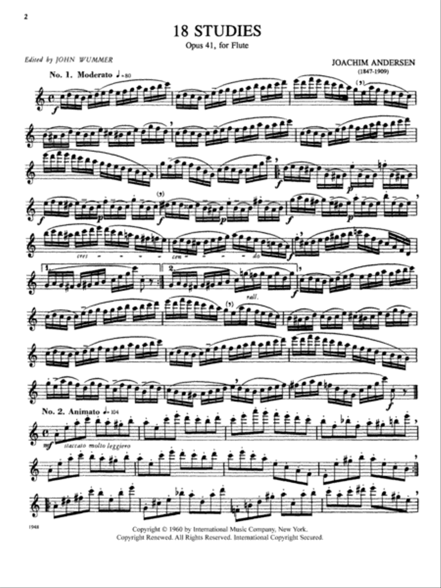 18 Studies, Op. 41 18 Studies, Op. 41 Flute Solo scores gallery preview page 2