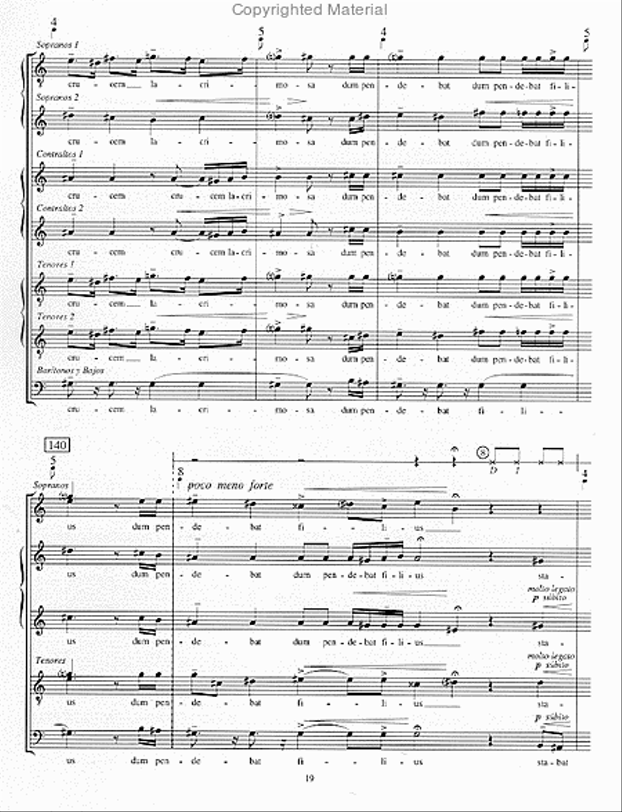 stabat mater SSAATTBB scores gallery preview page 2