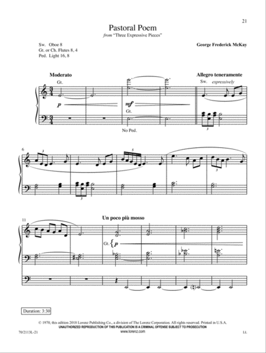 Quiet Reflections Quiet Reflections Organ Solo scores gallery preview page 7
