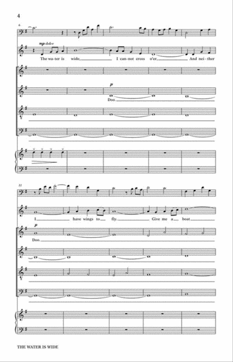 The Water Is Wide Divisi scores gallery preview page 3