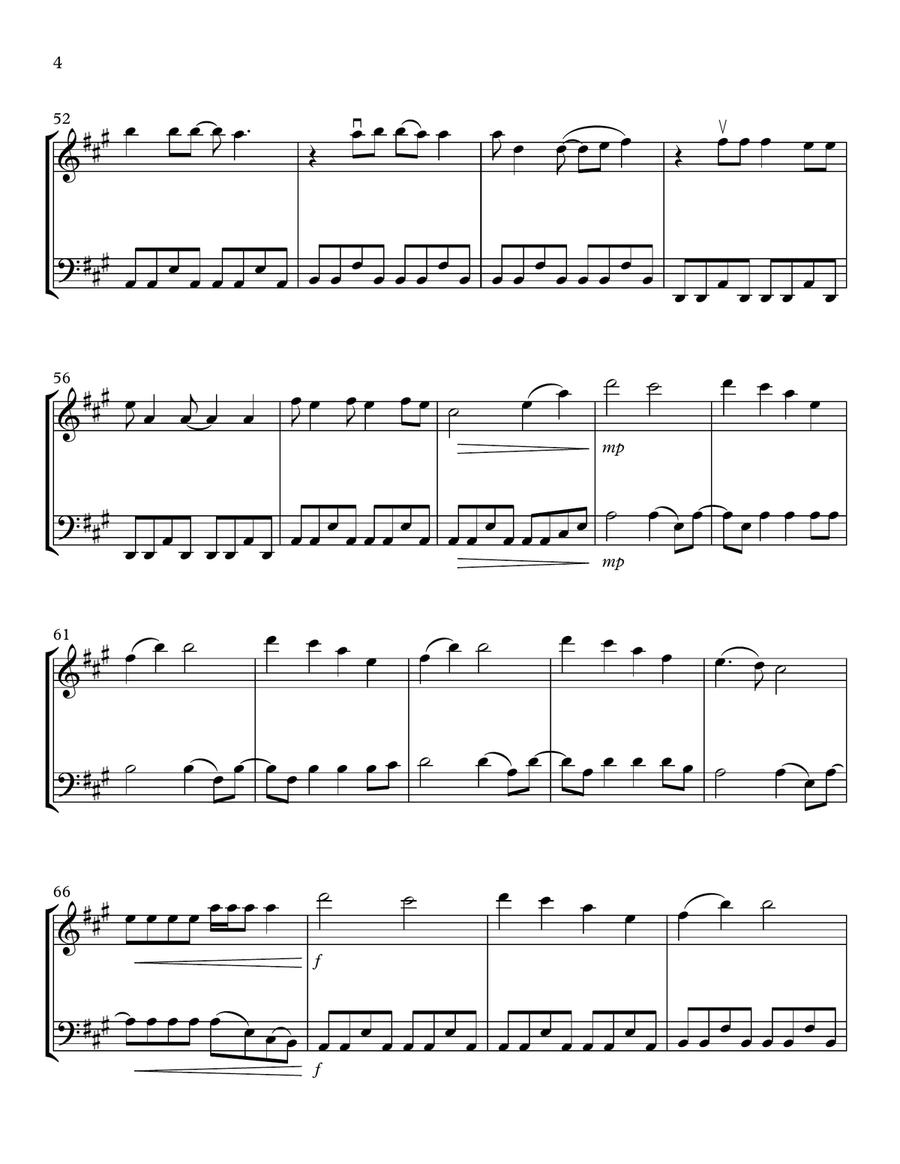 Red Wine Supernova String Duet scores gallery preview page 4