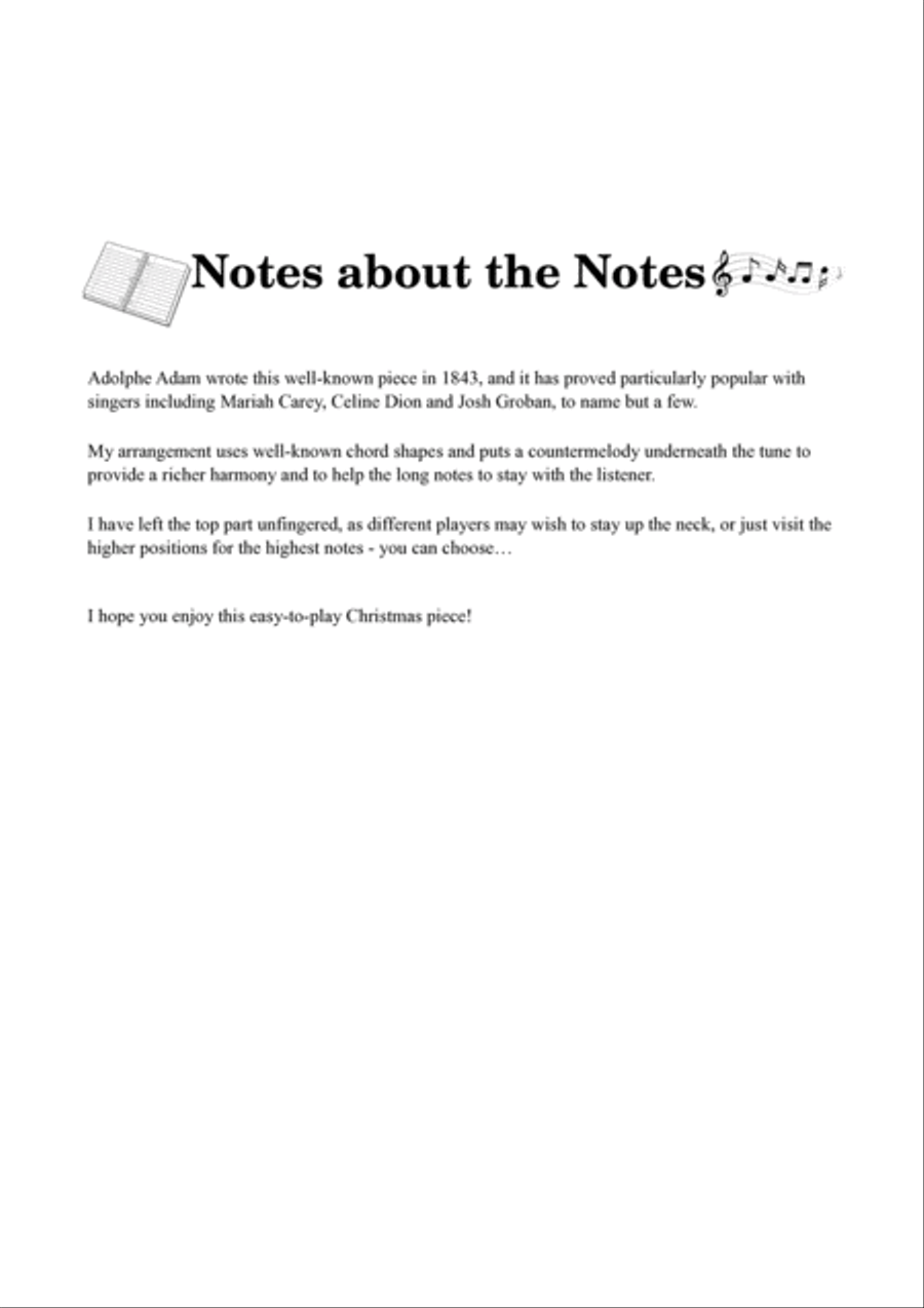 O Holy Night - Easy arrangement for 3 guitars Guitar Ensemble scores gallery preview page 3