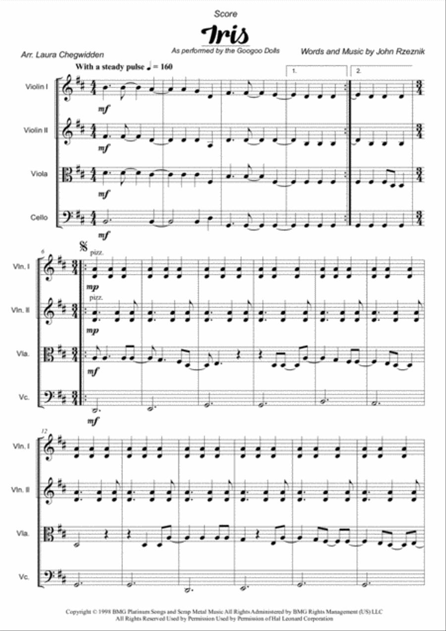 Iris String Quartet scores gallery preview page 3