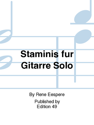 Book cover for Staminis fur Gitarre Solo