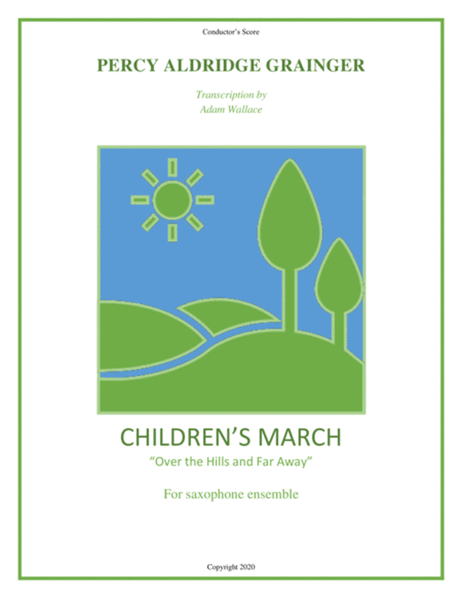 Children's March "Over the Hills and Far Away" for Saxophone Ensemble image number null