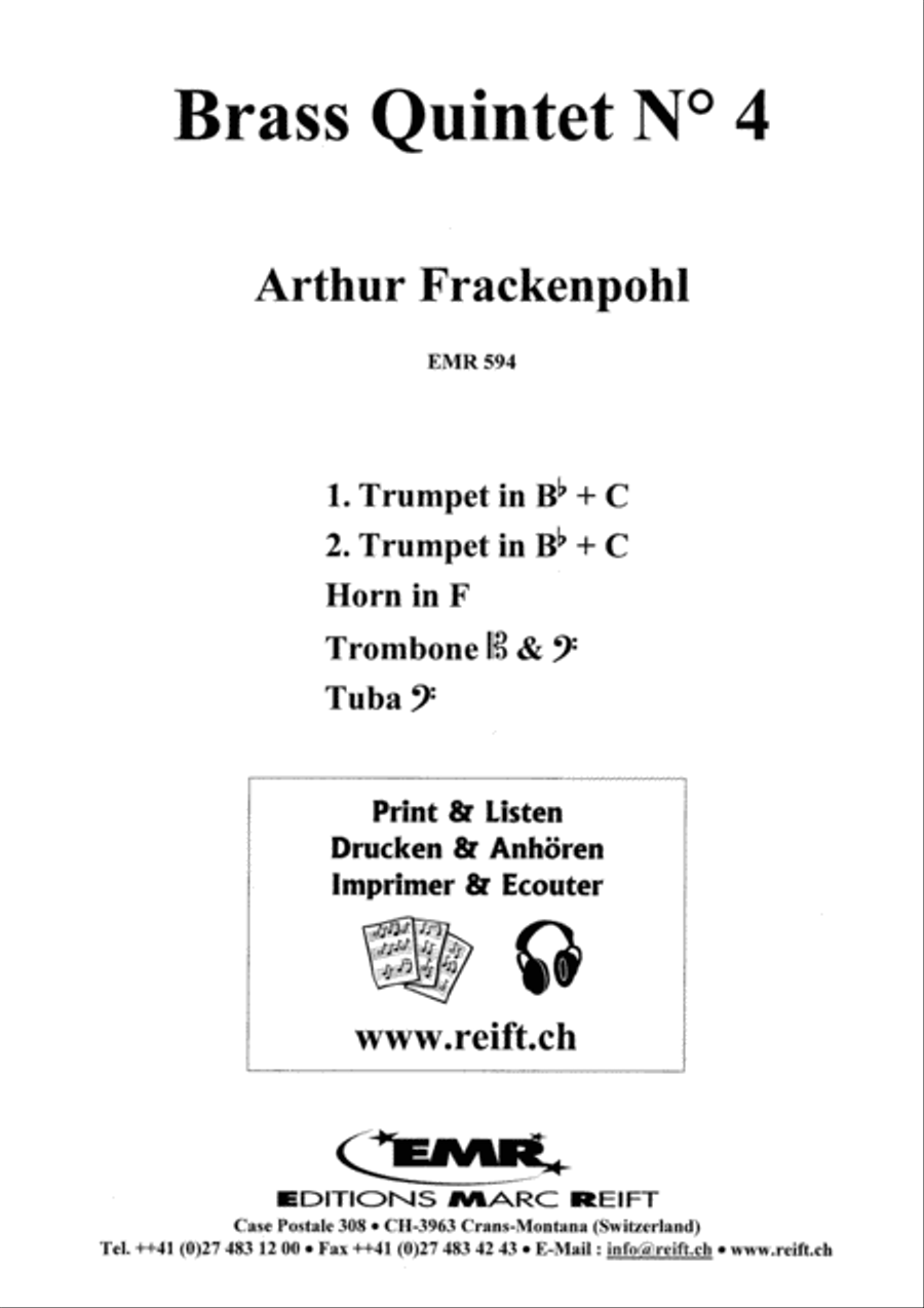 Brass Quintet No. 4 Brass Quintet scores gallery preview page 9