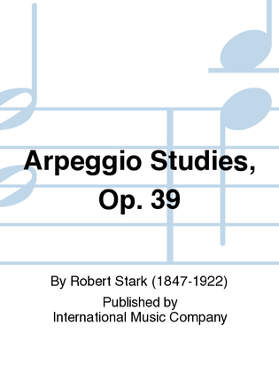 Book cover for Arpeggio Studies, Op. 39