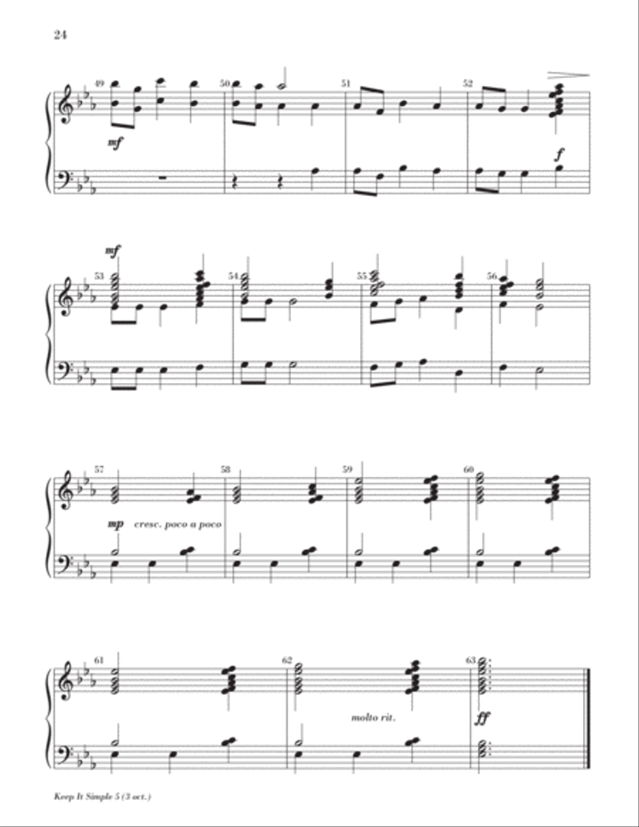 Keep It Simple 5 (Christmas Sacred and Secular) 3-Octaves scores gallery preview page 27