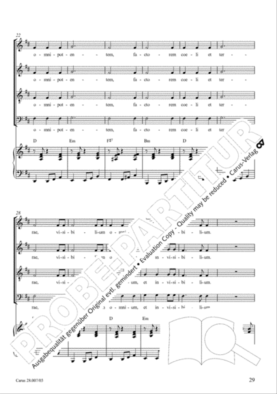 Missa latina 4-Part scores gallery preview page 30