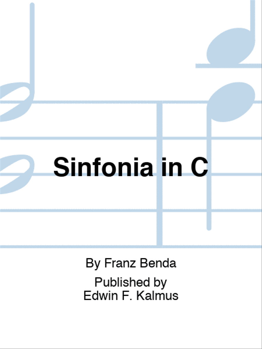Sinfonia in C Set of Parts scores gallery preview page 1