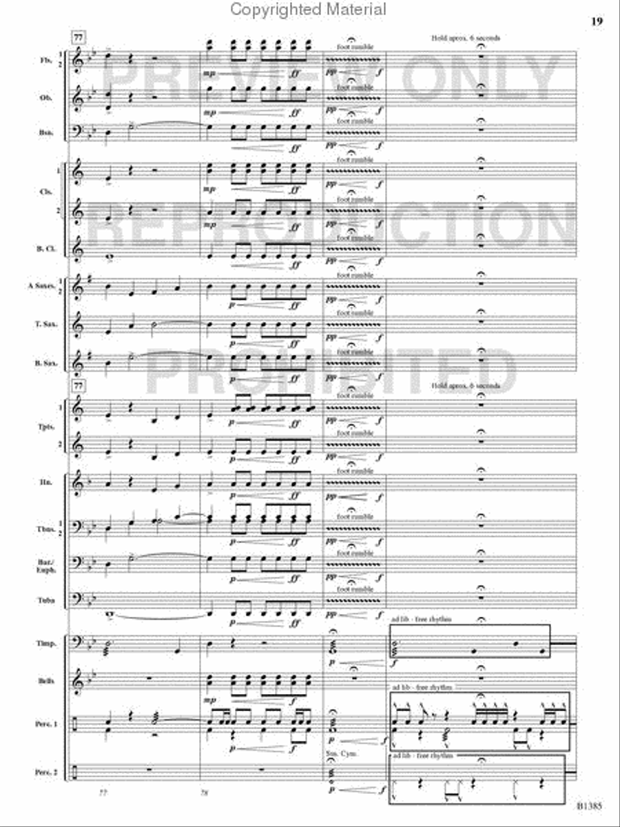 Krakatoa Concert Band scores gallery preview page 18