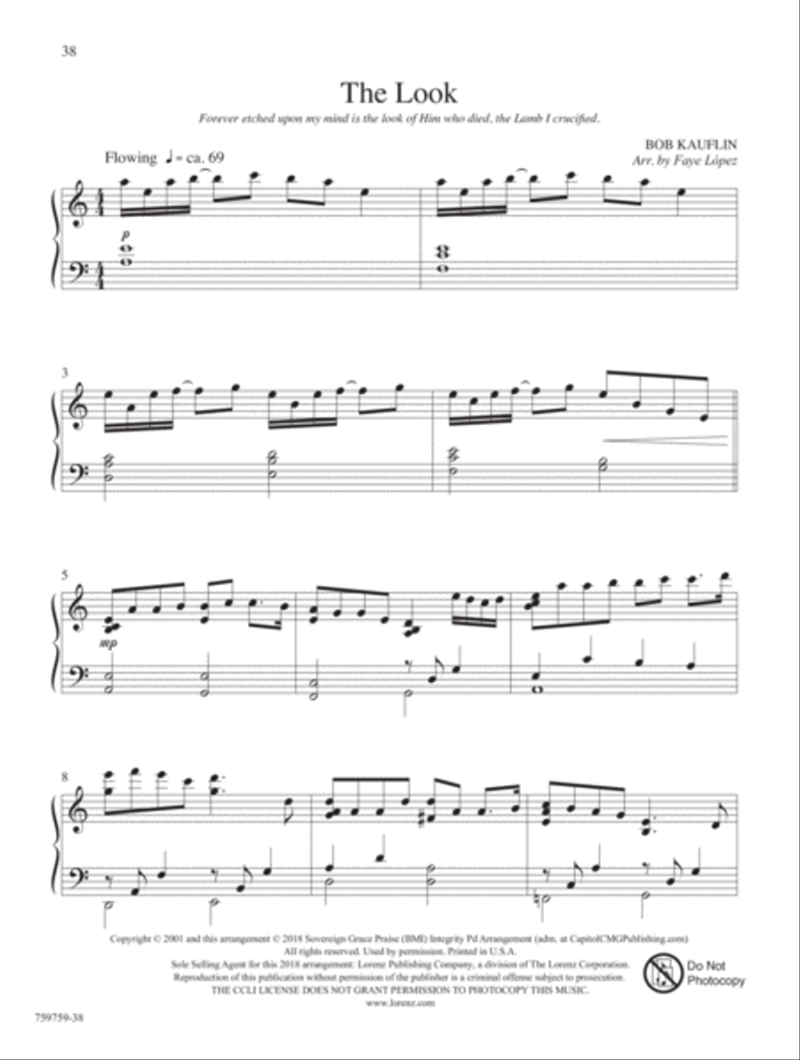 Behold the Lamb of God! Piano Solo scores gallery preview page 10