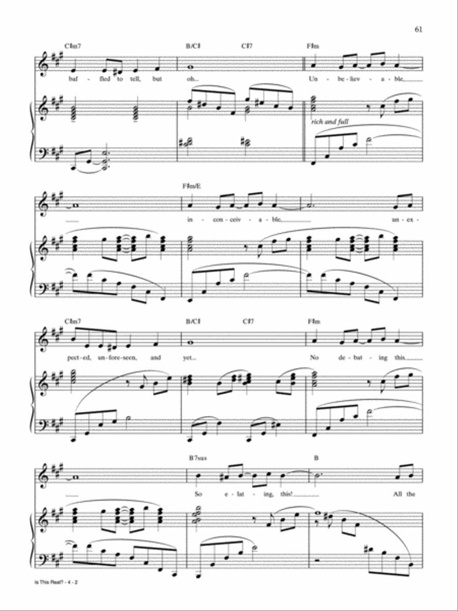 Is This Real? Is This Real? Piano, Vocal, Guitar scores gallery preview page 2