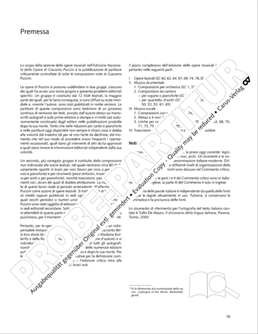 Edizione Nazionale delle Opere di Giacomo Puccini. III. Vocal music; 2. Messa a 4 voci (vol. III/2) 4-Part scores gallery preview page 10