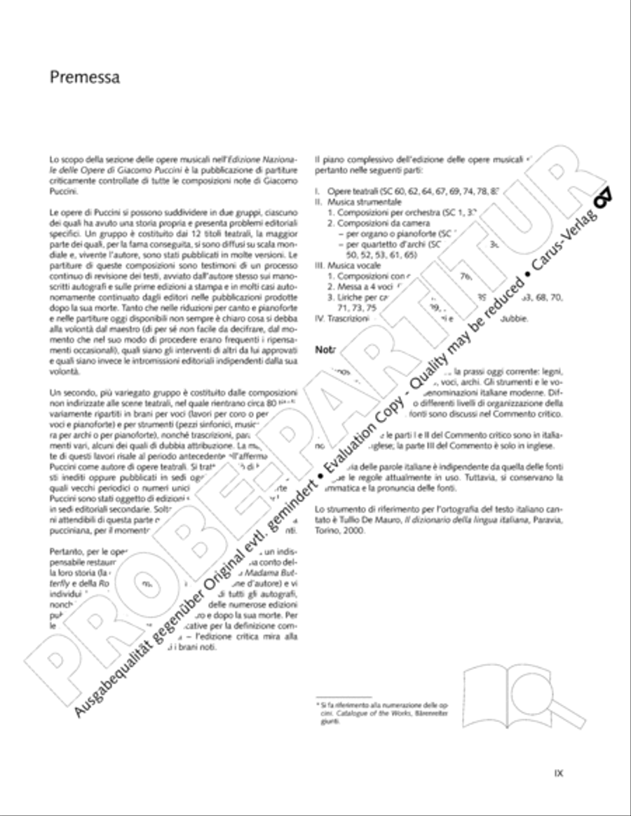 Edizione Nazionale delle Opere di Giacomo Puccini. III. Vocal music; 2. Messa a 4 voci (vol. III/2)