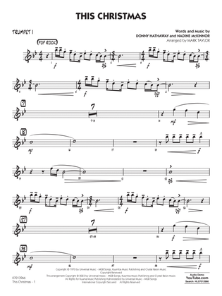This Christmas (Key: Ab) (arr. Mark Taylor) - Trumpet 1