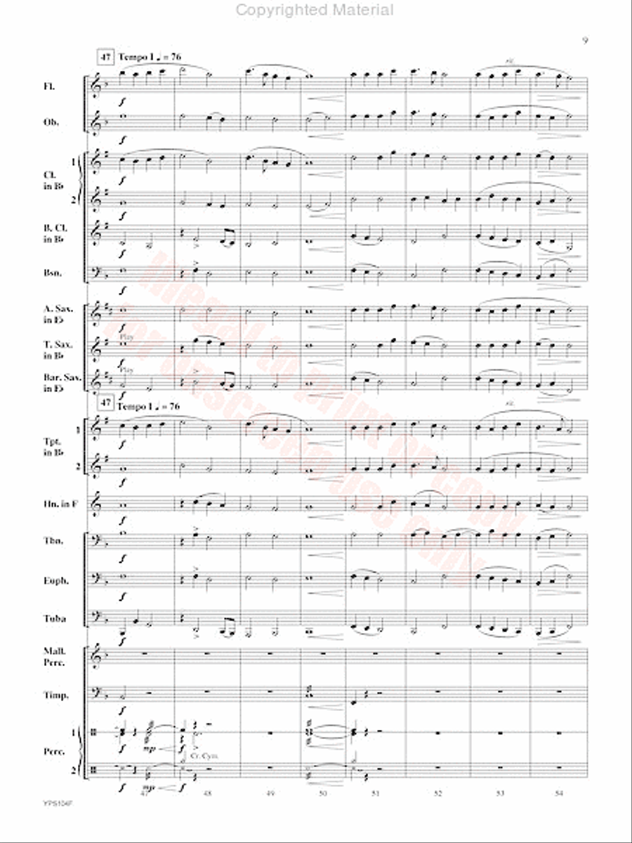 Angels in the Bleak Midwinter Concert Band scores gallery preview page 10