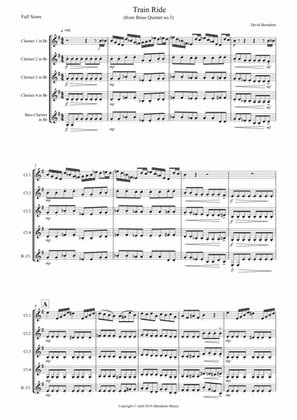 Train Ride (from Brass Quintet No.3 for Clarinet Quintet