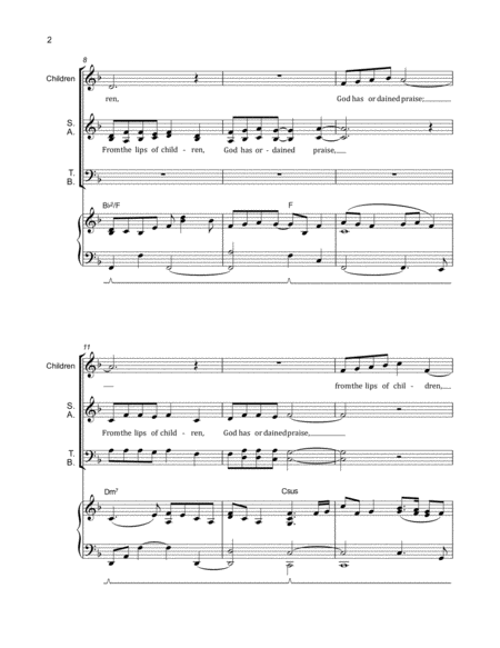 Choral - "From the Lips of Children" SATB with children's part
