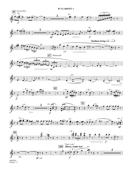 Sinatra! - Bb Clarinet 1