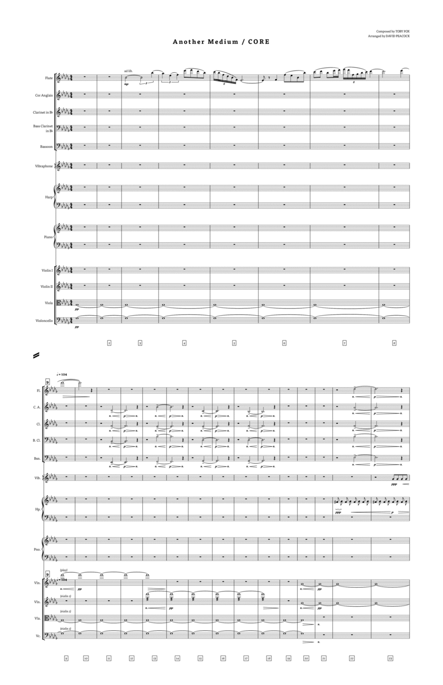 Another Medium/CORE (UNDERTALE) Full Orchestra scores gallery preview page 1