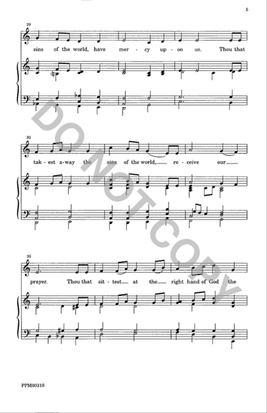 Missa Ecclesia Christi Unison Choir scores gallery preview page 6