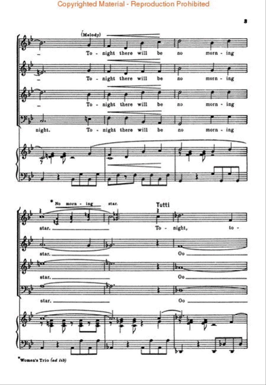 Tonight (from West Side Story) 4-Part scores gallery preview page 3
