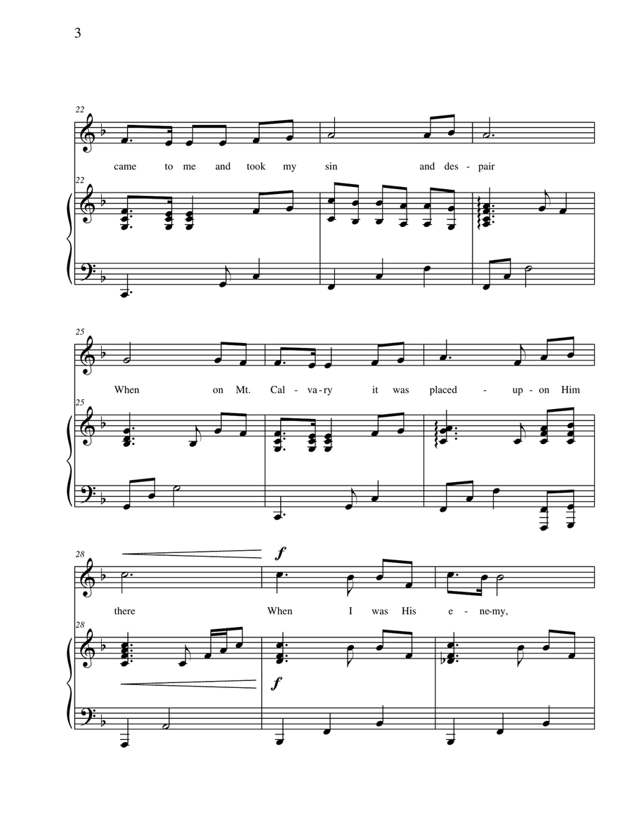 Then Jesus Came to Me Then Jesus Came to Me Vocal Duet scores gallery preview page 3