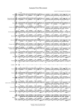 Autumn "Four Seasons" for School Orchestra (version two)