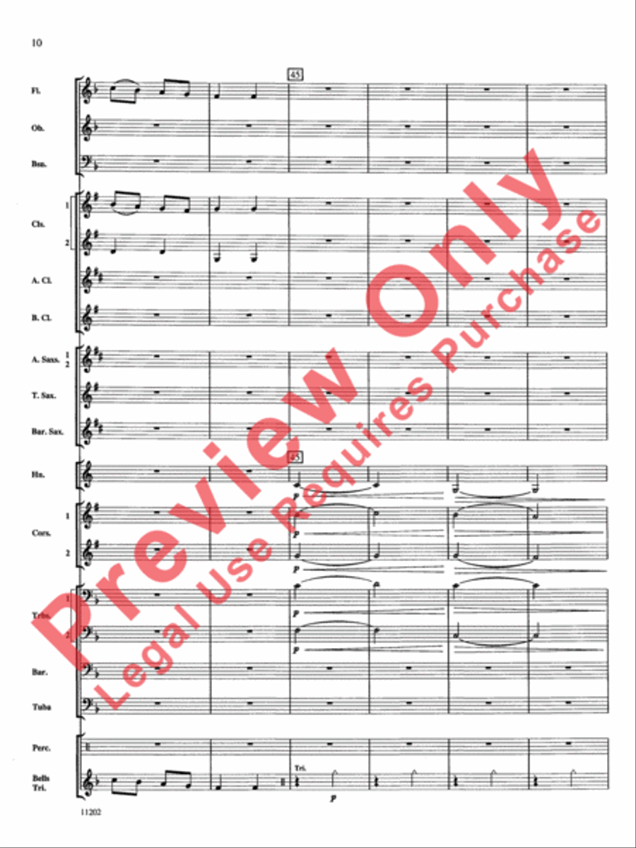 Hungarian Dance No. 5 Concert Band scores gallery preview page 11