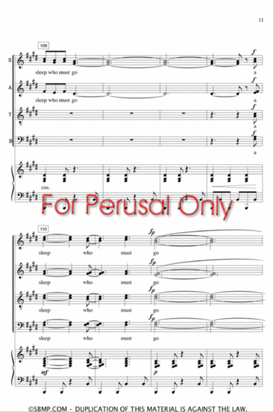 porky & porkie - SATB Octavo 4-Part scores gallery preview page 11