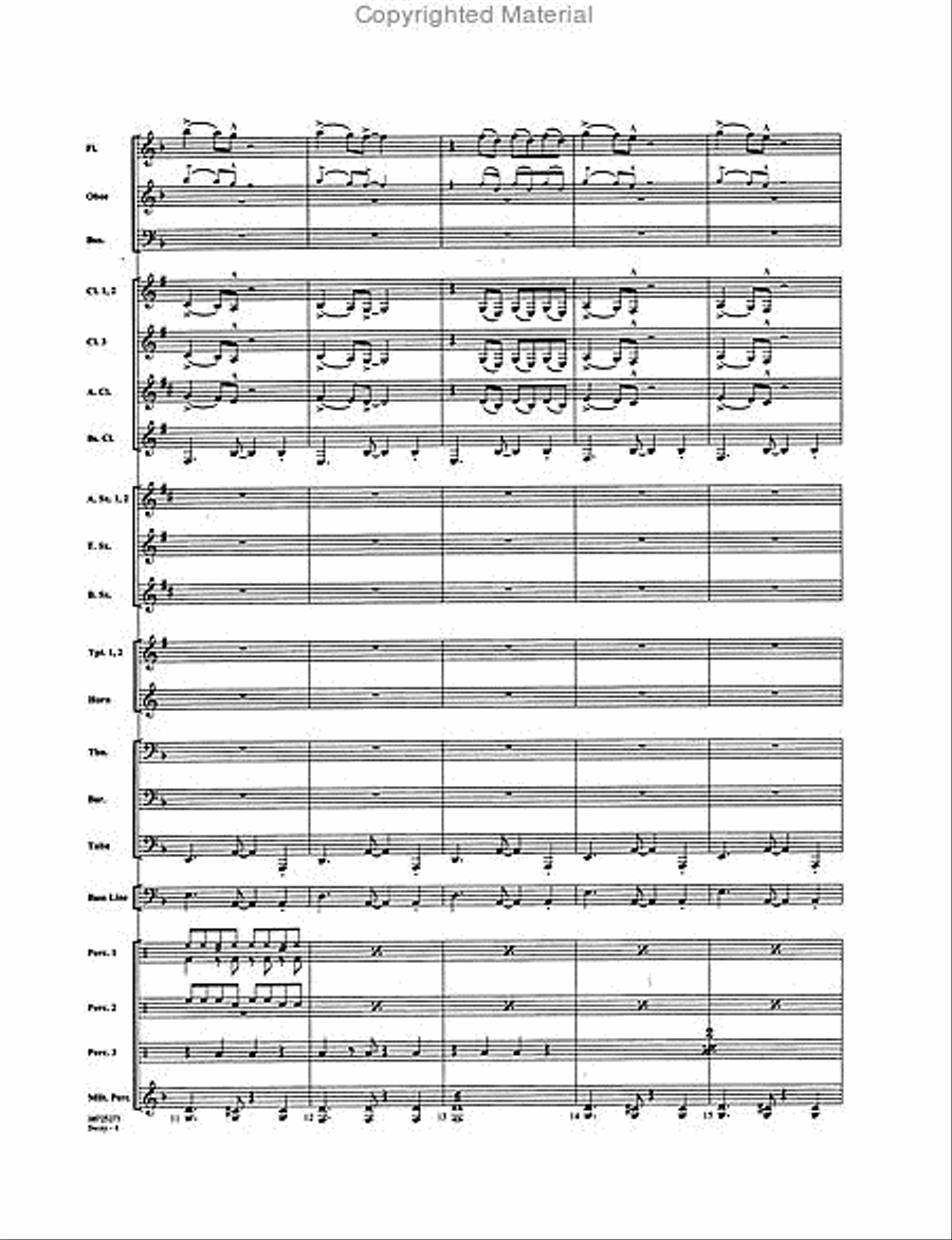 Sway (Quien Será) Concert Band scores gallery preview page 4