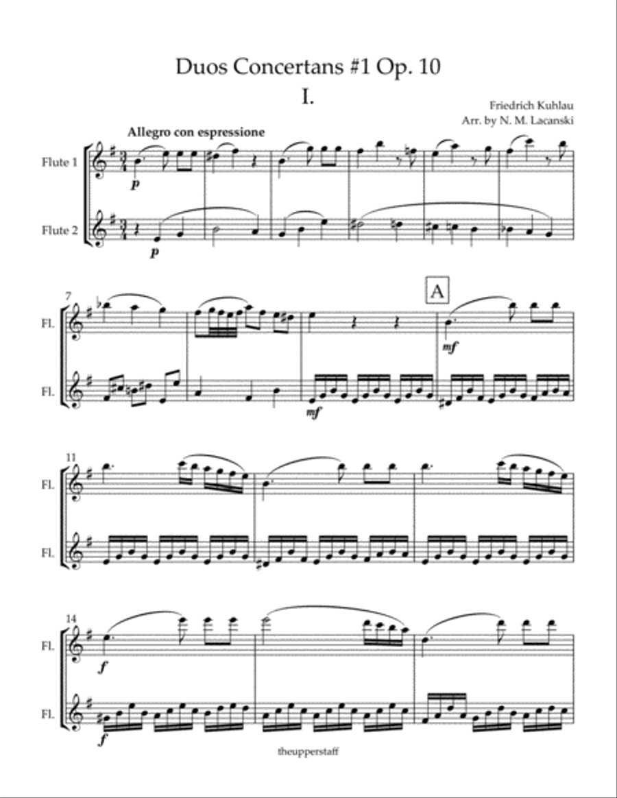 Duos Concertans Movement 1 Flute Duet scores gallery preview page 2