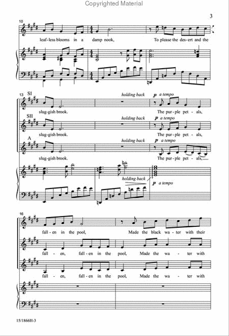 The Rhodora The Rhodora SSA scores gallery preview page 3