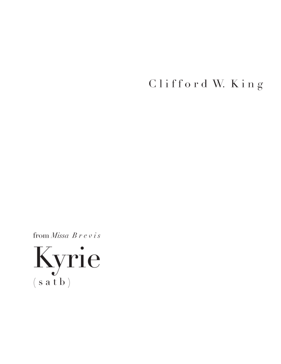 Kyrie (from 