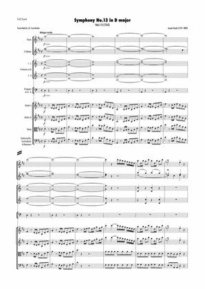 Haydn - Symphony No.13 in D major, Hob.I:13