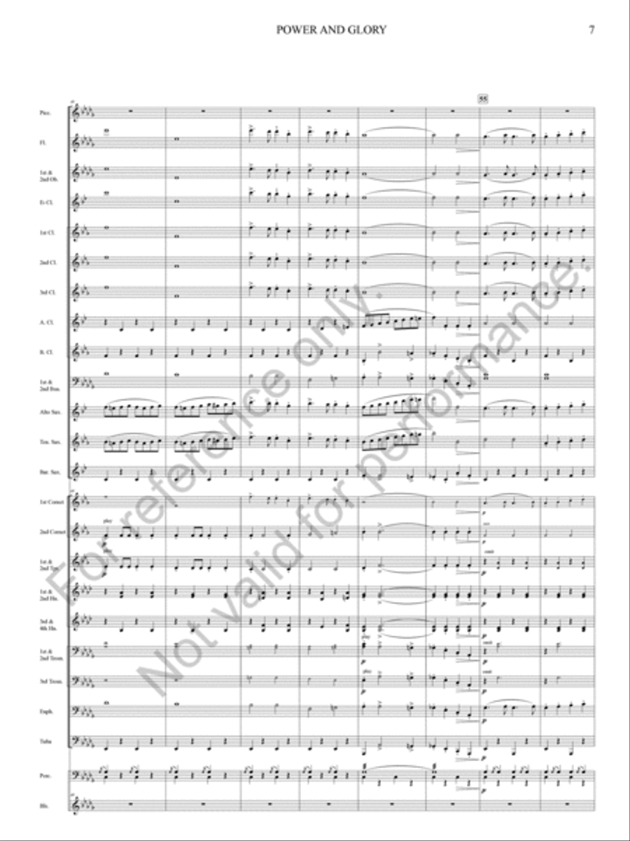 Power And Glory Power And Glory Concert Band scores gallery preview page 17