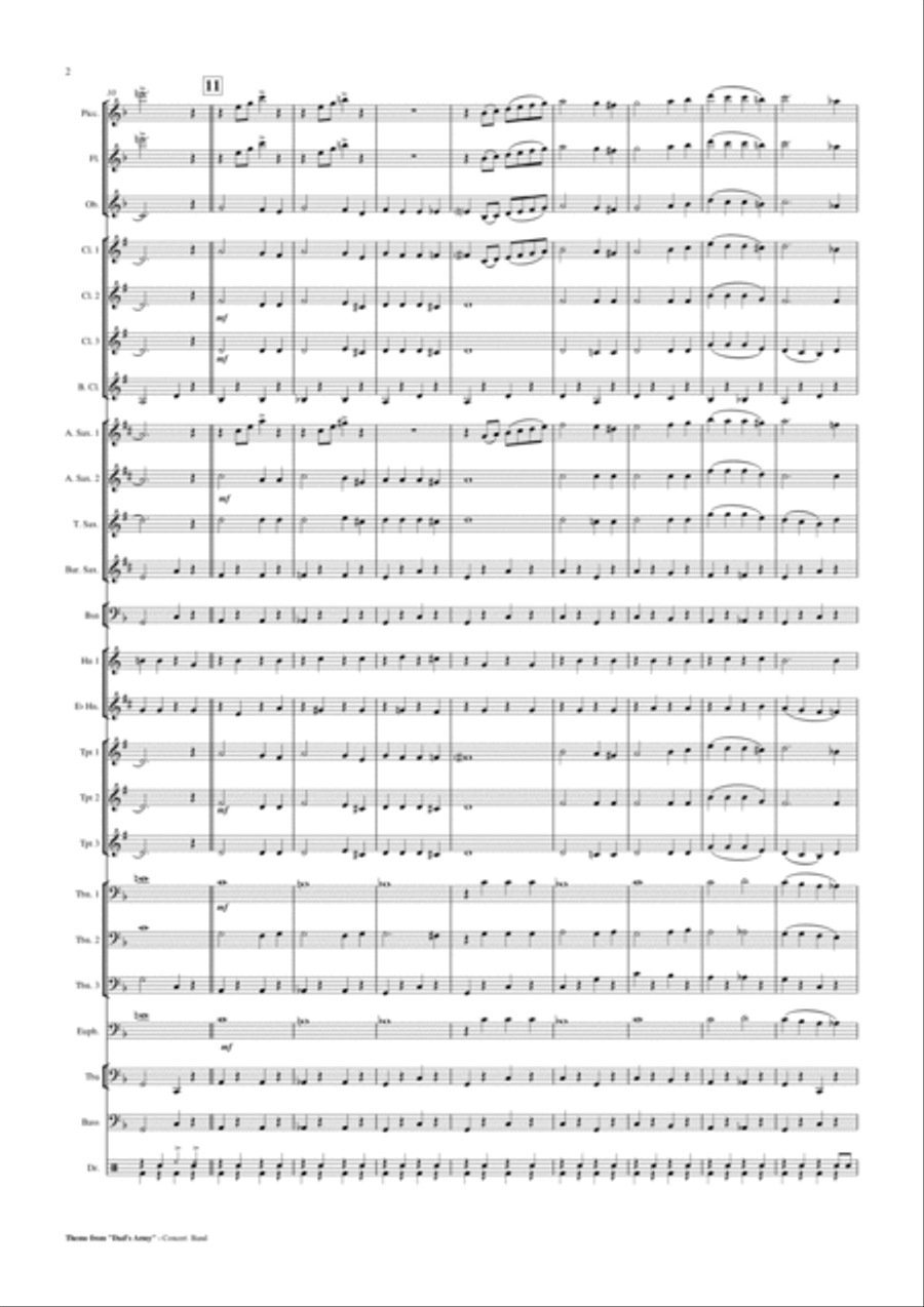 Who Do You Think You Are Kidding Mr. Hit Concert Band scores gallery preview page 3