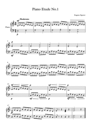 Book cover for Piano Etude No.1 in C Major