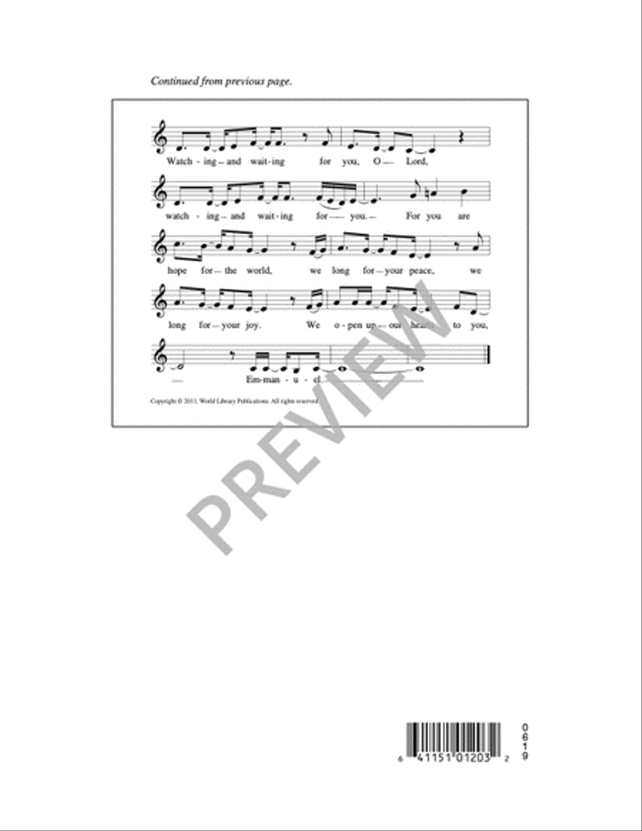 Emmanuel, Come to Set Us Free 4-Part scores gallery preview page 13