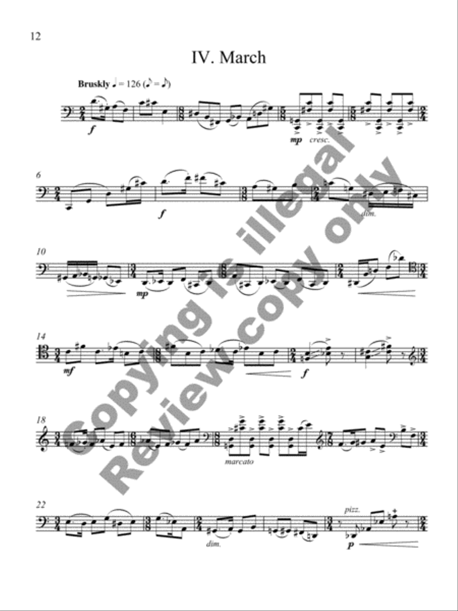 Four Impressions Four Impressions Cello Solo scores gallery preview page 17