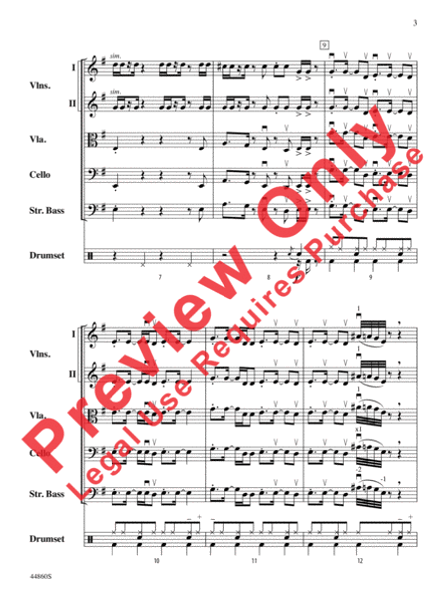 Uptown Funk Uptown Funk String Orchestra scores gallery preview page 4