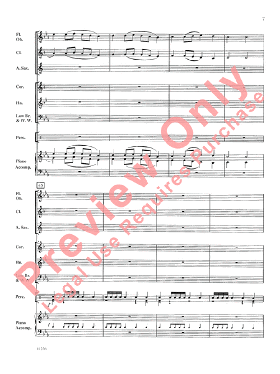 Northridge Overture Concert Band scores gallery preview page 8