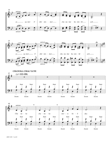 The Magic of Hanukkah-SATB choral work, a cappella image number null