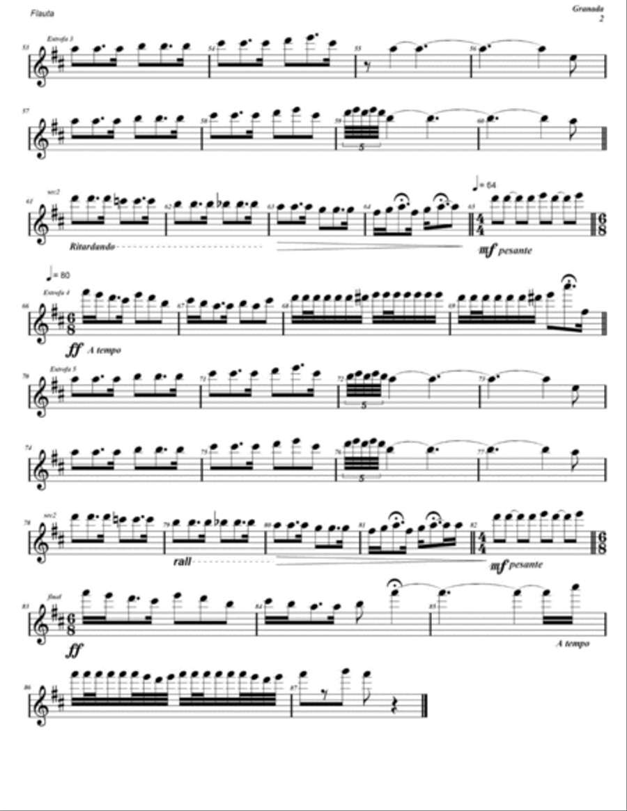 Granada Full Orchestra scores gallery preview page 5