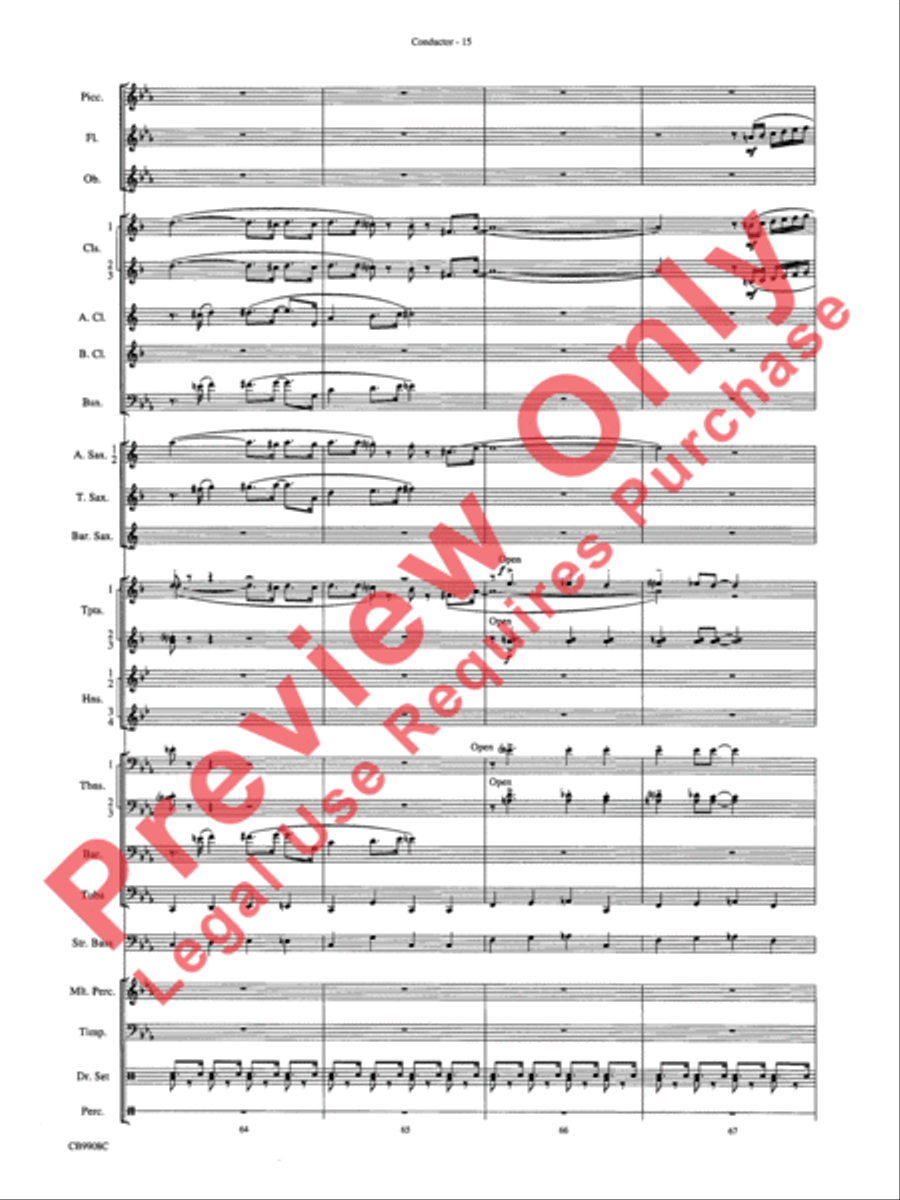 Swing's the Thing Concert Band scores gallery preview page 18