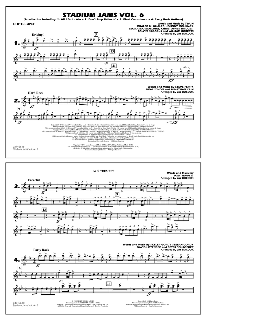 Stadium Jams Vol. 6 (Game Winners) - 1st Bb Trumpet