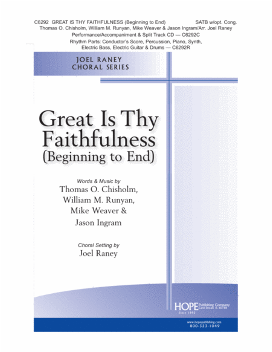 Great Is Thy Faithfulness (Beginning to End) Choir scores gallery preview page 1